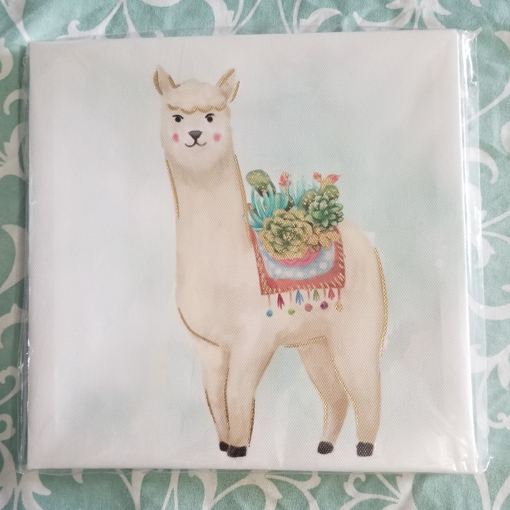 Cute Llama Canvas Art